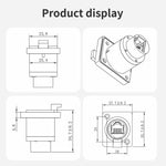 Connettore RJ45 D-Type Femmina Impermeabile CAT6/CAT5E