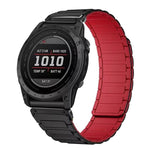 Cinturino per orologio magnetico in silicone con tre perline, For Garmin 26mm, For Garmin 22mm