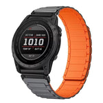 Cinturino per orologio magnetico in silicone con tre perline, For Garmin 26mm, For Garmin 22mm