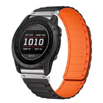 Cinturino per orologio magnetico in silicone con tre perline, For Garmin 26mm, For Garmin 22mm