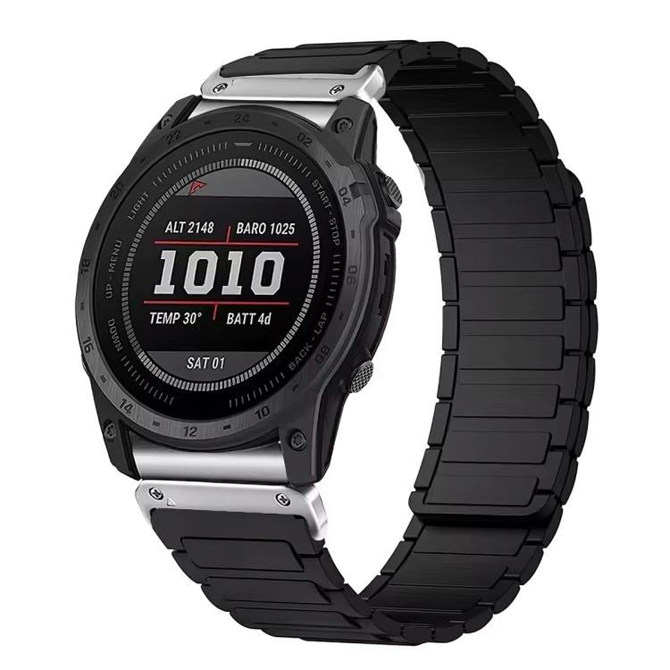 Cinturino per orologio magnetico in silicone con tre perline, For Garmin 26mm, For Garmin 22mm