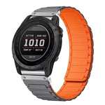 Cinturino per orologio magnetico in silicone con tre perline, For Garmin 26mm, For Garmin 22mm