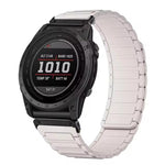 Cinturino per orologio magnetico in silicone con tre perline, For Garmin 20mm