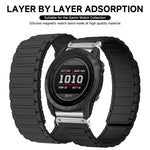 Cinturino per orologio magnetico in silicone con tre perline, For Garmin 26mm, For Garmin 22mm
