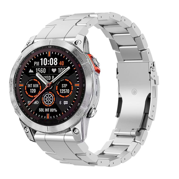 Cinturino per orologio con chiusura di sicurezza a sgancio rapido in lega di titanio., For Garmin 26mm, For Garmin 22mm
