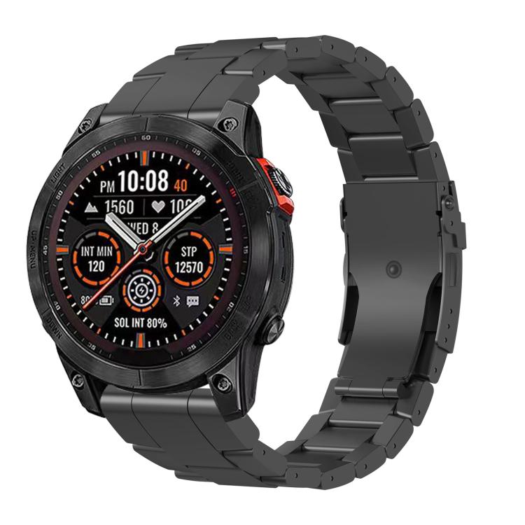 Cinturino per orologio con chiusura di sicurezza a sgancio rapido in lega di titanio., For Garmin 26mm, For Garmin 22mm