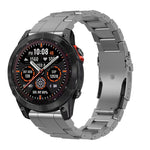 Cinturino per orologio con chiusura di sicurezza a sgancio rapido in lega di titanio., For Garmin 26mm, For Garmin 22mm