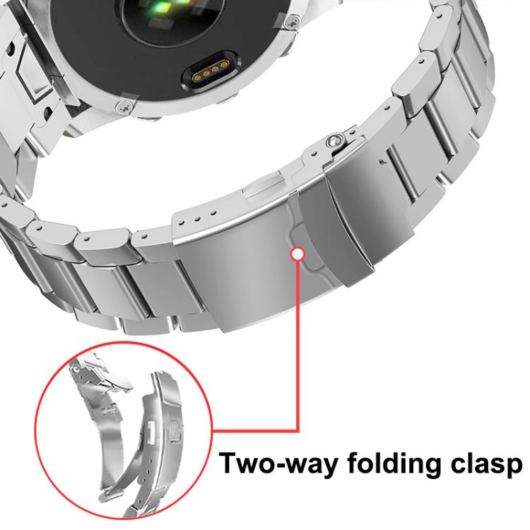 Cinturino per orologio con chiusura di sicurezza a sgancio rapido in lega di titanio., For Garmin 26mm, For Garmin 22mm