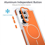 Custodia magnetica per telefono in TPU bicolore vivace + acrilico, For Samsung Galaxy S24 Ultra 5G