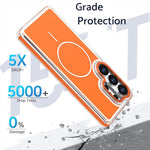 Custodia magnetica per telefono in TPU bicolore vivace + acrilico, For Samsung Galaxy S24 Ultra 5G