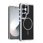 Custodia magnetica per telefono in TPU bicolore vivace + acrilico, For Samsung Galaxy S24 Ultra 5G