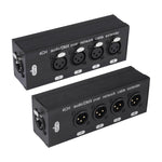 Splitter/Espansore a 4 canali XLR maschio-femmina, scatola di derivazione, estensione Ethernet RJ45