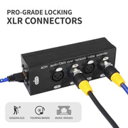 Splitter espansore 4 canali XLR maschio-femmina con RJ45