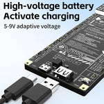 Scheda di attivazione per la ricarica della batteria JTX B9 5-9V per iPhone 6S-17 Pro Max (senza 16e) e Android, JTX B9