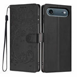 Custodia per telefono in ecopelle con stampa a rilievo di gatto sugli alberi, For iPhone 16 Pro, For iPhone 16 Plus, For iPhone 16