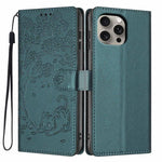 Custodia per telefono in ecopelle con stampa a rilievo di gatto sugli alberi, For iPhone 15, For iPhone 14 Plus, For iPhone 14