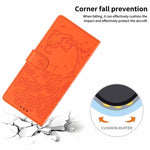 Custodia per telefono in ecopelle con stampa a rilievo di gatto sugli alberi, For iPhone 14 Pro, For iPhone 14 Pro Max, For iPhone 13 Pro Max
