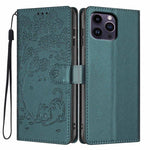 Custodia per telefono in ecopelle con stampa a rilievo di gatto sugli alberi, For iPhone 13 Pro, For iPhone 13, For iPhone 12 Pro Max