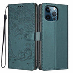 Custodia per telefono in ecopelle con stampa a rilievo di gatto sugli alberi, For iPhone 12 / 12 Pro, For iPhone 11 Pro Max, For iPhone 11