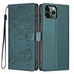 Custodia per telefono in ecopelle con stampa a rilievo di gatto sugli alberi, For iPhone 11 Pro
