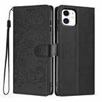 Custodia per telefono in ecopelle con stampa a rilievo di gatto sugli alberi, For iPhone 11 Pro