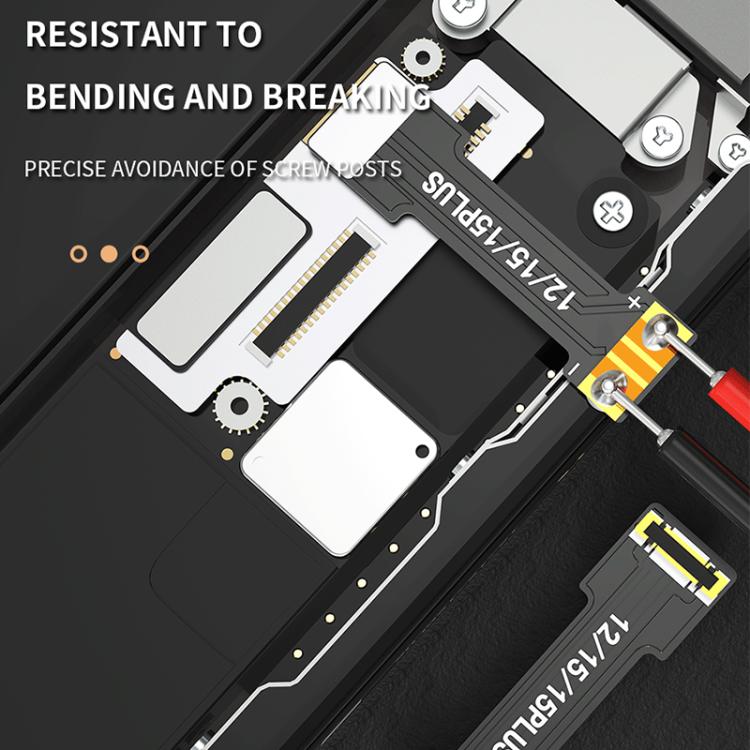 Cavo di alimentazione JTX BL-03 con connettore FPC flessibile per batteria, compatibile con iPhone dalla serie 6 alla 16., JTX BL-03
