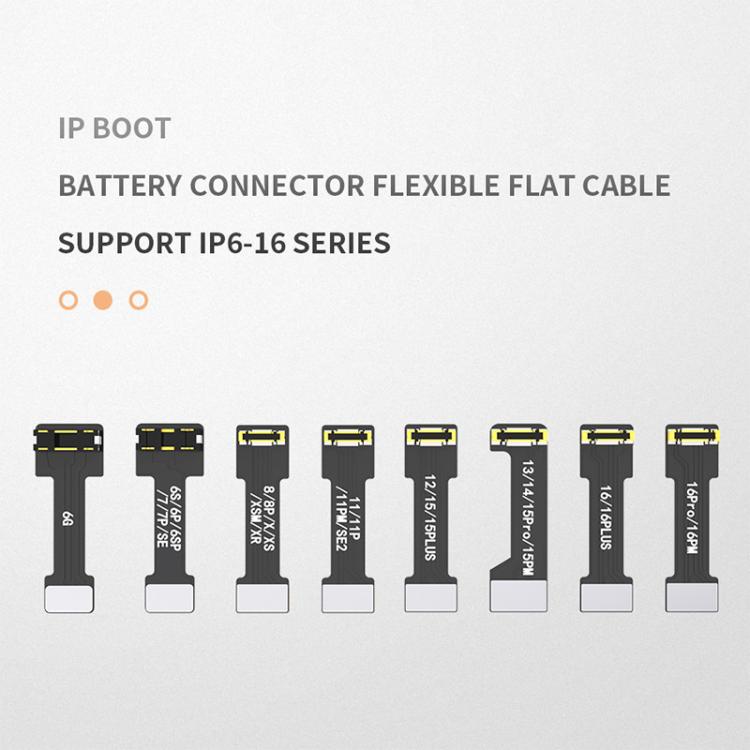 Cavo di alimentazione JTX BL-03 con connettore FPC flessibile per batteria, compatibile con iPhone dalla serie 6 alla 16., JTX BL-03