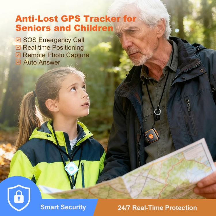 Ciondolo di localizzazione GPS SOS 4G V28C, A for Asia/Europe/Africa/Australia, B for North/South America