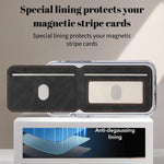 ESEBLE S1 Porta cellulare magnetico con slot per carte RFID e texture in ecopelle vegana in stile retrò