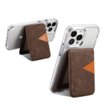 ESEBLE S1 Porta cellulare magnetico con slot per carte RFID e texture in ecopelle vegana in stile retrò