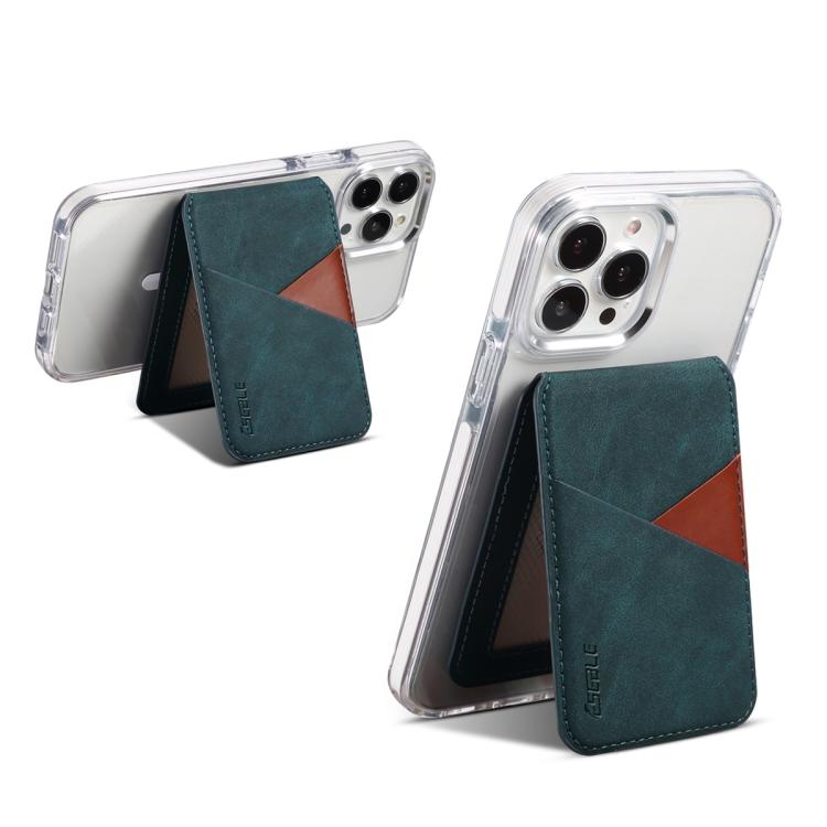 ESEBLE S1 Porta cellulare magnetico con slot per carte RFID e texture in ecopelle vegana in stile retrò