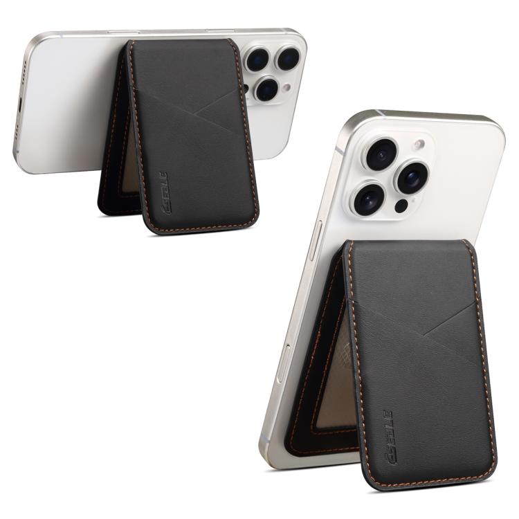 ESEBLE S2 Porta carte magnetico RFID per cellulare con texture in similpelle