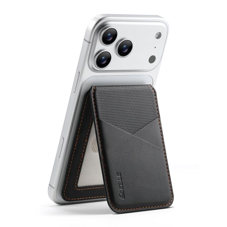 ESEBLE S3 Porta cellulare magnetico con slot per schede RFID e texture in similpelle a blocchi di colore