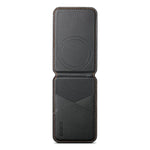 ESEBLE S3 Porta cellulare magnetico con slot per schede RFID e texture in similpelle a blocchi di colore