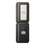 ESEBLE S3 Porta cellulare magnetico con slot per schede RFID e texture in similpelle a blocchi di colore