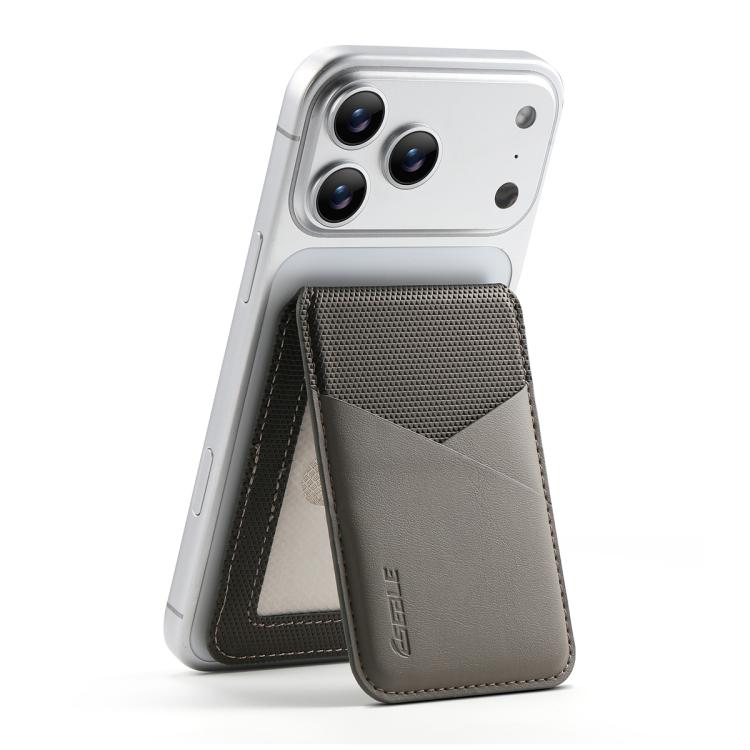 ESEBLE S3 Porta cellulare magnetico con slot per schede RFID e texture in similpelle a blocchi di colore