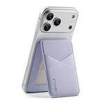 ESEBLE S3 Porta cellulare magnetico con slot per schede RFID e texture in similpelle a blocchi di colore