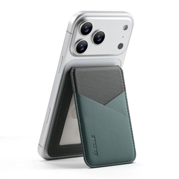ESEBLE S3 Porta cellulare magnetico con slot per schede RFID e texture in similpelle a blocchi di colore