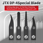 Lame multifunzione JTX DP-4 4 in 1 per la rimozione di colla da schede madri, CPU e circuiti integrati., JTX DP-4