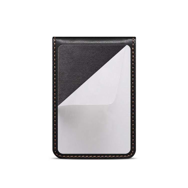 ESEBLE Porta carte RFID pieghevole con texture romboidale e adesivo per cellulari