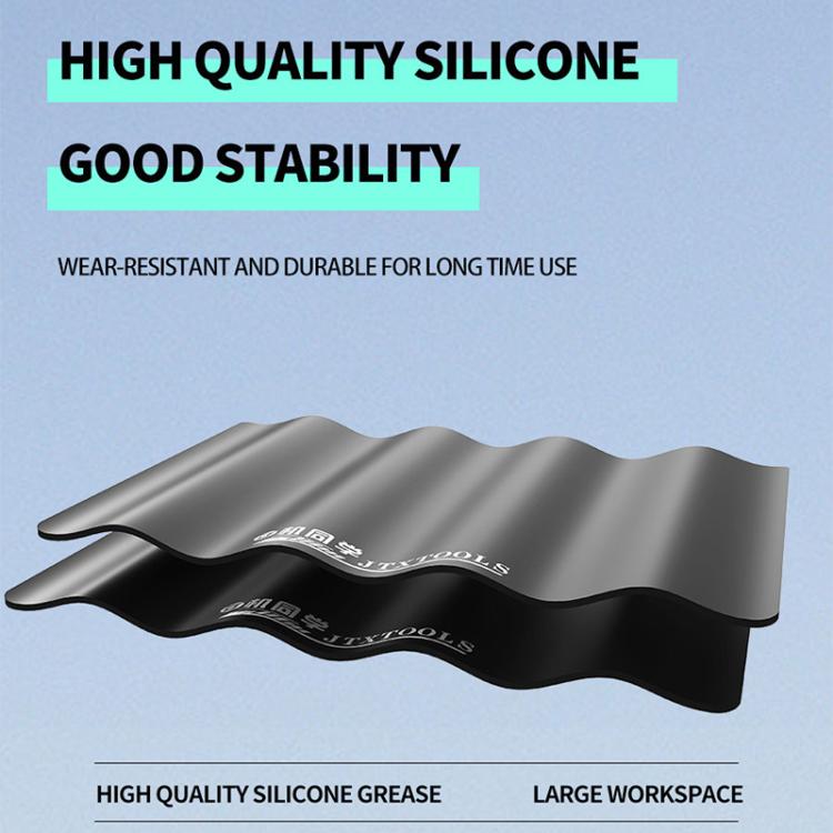 JTX TP-5 Cuscinetto in silicone nero antistatico, antiscivolo, extra spesso, isolante, da 5 mm per riparazioni., JTX TP-5