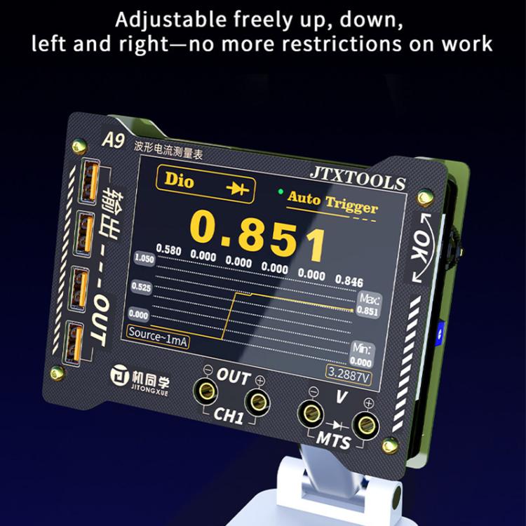 JTX A9 Misuratore multifunzione con display digitale ad alta precisione e forma d'onda curva, JTX A9