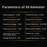 JTX A9 Misuratore multifunzione con display digitale ad alta precisione e forma d'onda curva, JTX A9