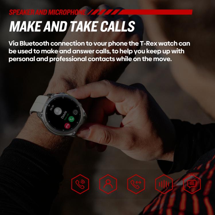 Smartwatch T-Rex rugged con display AMOLED da 1,43 pollici e torcia integrata.