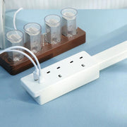Prolunga per presa elettrica quadrata con spina UK e porta USB/Type-C per ricarica rapida., 3 AC + USB, UK Plug