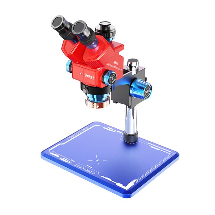 Microscopio stereoscopico trinoculare JTX SM-3 con zoom regolabile 7-60X., JTX SM-3