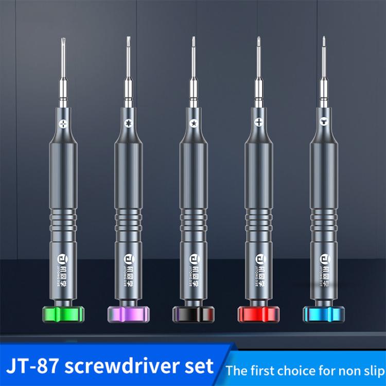 Cacciavite di precisione 2D JTX JT-87 antiscivolo in acciaio S2 super duro, Y 0.6, T2, 1.5, 0.8, 2.5, 5 in 1 Set