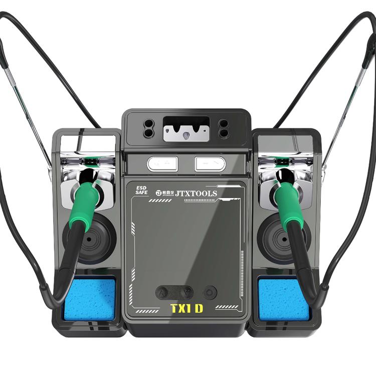 Stazione di rilavorazione per saldatura intelligente a doppia stazione JTX TX1D, EU Plug, US Plug