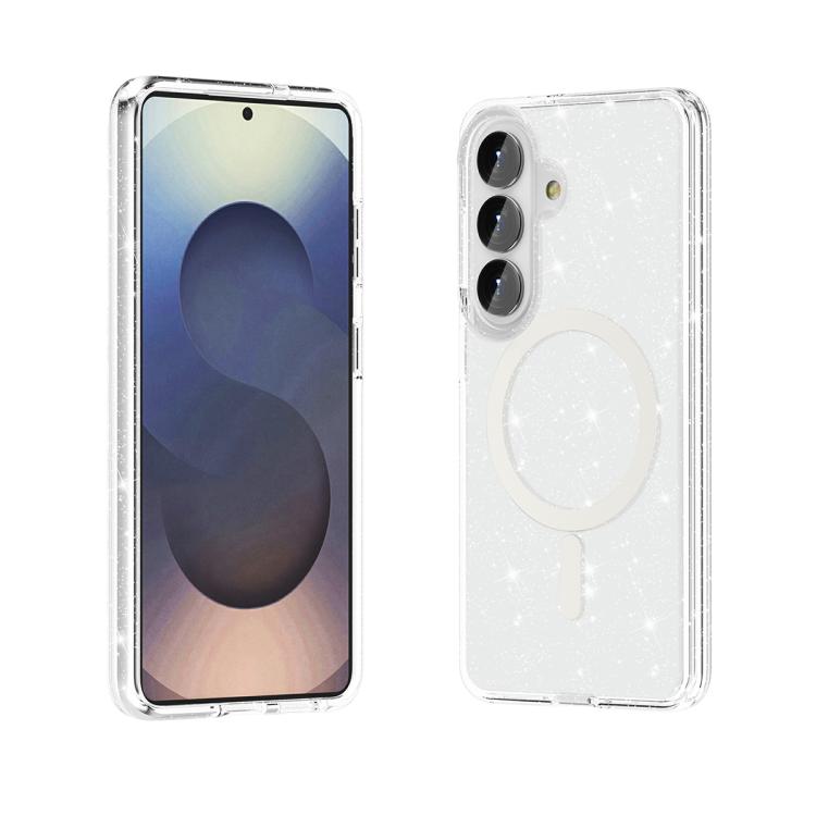 Custodia magnetica per telefono MagSafe in stile Terminator con glitter in polvere., For Samsung Galaxy S26+ 5G, For Samsung Galaxy S26 Ultra 5G, For Samsung Galaxy S26 5G
