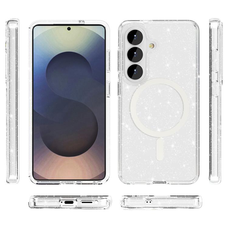 Custodia magnetica per telefono MagSafe in stile Terminator con glitter in polvere., For Samsung Galaxy S26+ 5G, For Samsung Galaxy S26 Ultra 5G, For Samsung Galaxy S26 5G